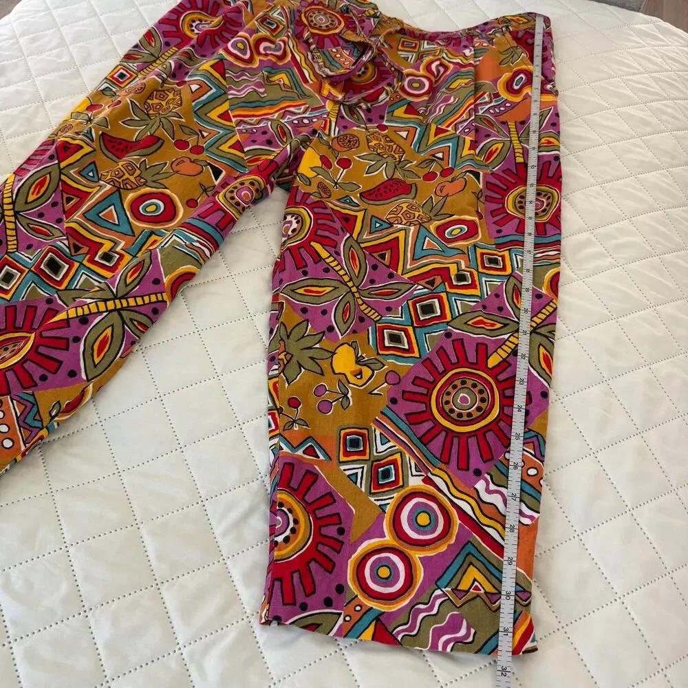 Vintage Catalina 2 Piece Set Made USA Tropical Geometric Resort Palm Springs M